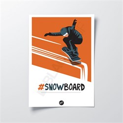 AFFICHE SNOWBOARD