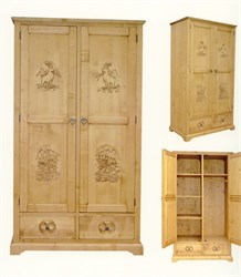 Armoire 2 portes Démontable Sculptée